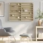 Vitrina de madera de ingeniería roble Sonoma 100x8,5x75 cm by , Shelves and shelves - Ref: Foro24-847935, Price: 60,94 €, Dis...
