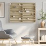 Vitrina de madera de ingeniería roble Sonoma 100x8,5x75 cm by , Shelves and shelves - Ref: Foro24-847935, Price: 61,49 €, Dis...
