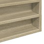 Vitrina de madera de ingeniería roble Sonoma 100x8,5x75 cm by , Shelves and shelves - Ref: Foro24-847935, Price: 61,49 €, Dis...