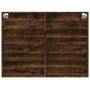 Vitrina de madera de ingeniería roble ahumado 100x8,5x75 cm by , Shelves and shelves - Ref: Foro24-847937, Price: 53,76 €, Di...