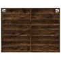 Vitrina de madera de ingeniería roble ahumado 100x8,5x75 cm by , Shelves and shelves - Ref: Foro24-847937, Price: 54,40 €, Di...