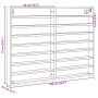 Vitrina de madera de ingeniería roble ahumado 100x8,5x75 cm by , Shelves and shelves - Ref: Foro24-847937, Price: 54,40 €, Di...