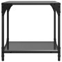 Mesa de centro superficie vidrio negra y acero 40x40x40 cm de , Mesas de centro - Ref: Foro24-845964, Precio: 34,85 €, Descue...
