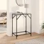 Mesa consola con superficie de vidrio negro acero 60x35x81 cm by , console tables - Ref: Foro24-846017, Price: 38,99 €, Disco...