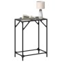 Mesa consola con superficie de vidrio negro acero 60x35x81 cm by , console tables - Ref: Foro24-846017, Price: 39,51 €, Disco...