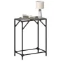 Mesa consola con superficie de vidrio negro acero 60x35x81 cm by , console tables - Ref: Foro24-846017, Price: 38,99 €, Disco...