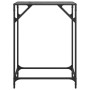 Mesa consola con superficie de vidrio negro acero 60x35x81 cm by , console tables - Ref: Foro24-846017, Price: 39,51 €, Disco...