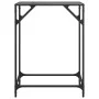Mesa consola con superficie de vidrio negro acero 60x35x81 cm by , console tables - Ref: Foro24-846017, Price: 38,99 €, Disco...