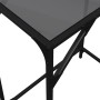 Mesa consola con superficie de vidrio negro acero 60x35x81 cm by , console tables - Ref: Foro24-846017, Price: 39,51 €, Disco...