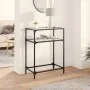 Mesa consola superficie vidrio transparente acero 60x35x81 cm by , console tables - Ref: Foro24-846022, Price: 45,50 €, Disco...