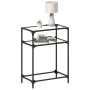 Mesa consola superficie vidrio transparente acero 60x35x81 cm by , console tables - Ref: Foro24-846022, Price: 45,50 €, Disco...