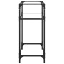 Mesa consola superficie vidrio transparente acero 60x35x81 cm by , console tables - Ref: Foro24-846022, Price: 45,81 €, Disco...