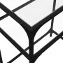 Mesa consola superficie vidrio transparente acero 60x35x81 cm by , console tables - Ref: Foro24-846022, Price: 45,50 €, Disco...