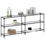 Mesa consola superficie vidrio transparente acero 194,5x30x81cm by , console tables - Ref: Foro24-846034, Price: 95,72 €, Dis...