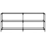 Mesa consola superficie vidrio transparente acero 194,5x30x81cm by , console tables - Ref: Foro24-846034, Price: 95,72 €, Dis...
