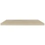 MDF oak floating wall shelf 90x23.5x3.8 cm by vidaXL, Shelves and shelves - Ref: Foro24-323880, Price: 32,49 €, Discount: %