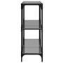Mesa consola con superficie de vidrio negro acero 98x30x81 cm de , Mesas consola - Ref: Foro24-846029, Precio: 74,06 €, Descu...