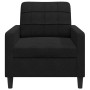 Sillón de terciopelo negro 60 cm by , Sofas - Ref: Foro24-4007609, Price: 187,61 €, Discount: %