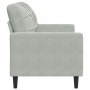 Sofá de 2 plazas de terciopelo gris claro 120 cm by , Sofas - Ref: Foro24-4007614, Price: 183,16 €, Discount: %