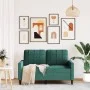 Sofá de 2 plazas de terciopelo verde oscuro 120 cm by , Sofas - Ref: Foro24-4007616, Price: 234,23 €, Discount: %