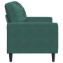 Zweiplätziges Samtsofa in dunkelgrün, 120 cm. von , Sofas - Ref: Foro24-4007616, Preis: 239,00 €, Rabatt: %