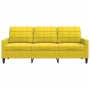 Sofá de 3 plazas terciopelo amarillo 180 cm by , Sofas - Ref: Foro24-4007640, Price: 309,92 €, Discount: %