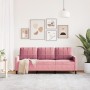 Sofá de 3 plazas terciopelo rosa 180 cm by , Sofas - Ref: Foro24-4007637, Price: 326,58 €, Discount: %