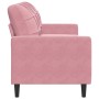 Sofá de 3 plazas terciopelo rosa 180 cm by , Sofas - Ref: Foro24-4007637, Price: 326,58 €, Discount: %