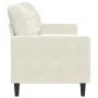 Sofá de 3 plazas terciopelo color crema 180 cm by , Sofas - Ref: Foro24-4007642, Price: 306,98 €, Discount: %