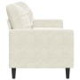 Sofá de 3 plazas terciopelo color crema 180 cm by , Sofas - Ref: Foro24-4007642, Price: 316,51 €, Discount: %