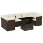 Set sofás de jardín 8 piezas y cojines ratán sintético marrón de , Conjuntos de jardín - Ref: Foro24-3266403, Precio: 593,40 ...