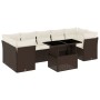 Set sofás de jardín 8 piezas y cojines ratán sintético marrón by , Garden sets - Ref: Foro24-3266403, Price: 592,34 €, Discou...