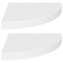Estantes flotantes de esquina 2 uds MDF blanco 35x35x3,8 cm de vidaXL, Estantes y estanterías - Ref: Foro24-323917, Precio: 4...