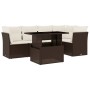Set aus 6-teiligen Gartensofas und Kissen aus braunem Kunst-Rattan. von , Gartensets - Ref: Foro24-3266573, Preis: 427,52 €, ...