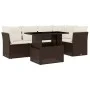 Set aus 6-teiligen Gartensofas und Kissen aus braunem Kunst-Rattan. von , Gartensets - Ref: Foro24-3266573, Preis: 457,77 €, ...
