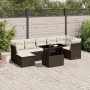 Set sofás de jardín 8 piezas y cojines ratán sintético marrón by , Garden sets - Ref: Foro24-3266753, Price: 557,76 €, Discou...