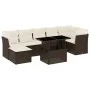 Set sofás de jardín 8 piezas y cojines ratán sintético marrón by , Garden sets - Ref: Foro24-3266753, Price: 557,76 €, Discou...