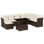 Gartensofa-Set, 9-teilig, mit braunen Kissen aus synthetischem Rattan. von , Gartensets - Ref: Foro24-3266793, Preis: 588,67 ...
