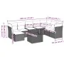 Set de sofás de jardín 9 pzas y cojines ratán sintético marrón by , Garden sets - Ref: Foro24-3266793, Price: 611,62 €, Disco...