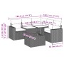 Set sofás de jardín 6 piezas y cojines ratán sintético marrón by , Garden sets - Ref: Foro24-3267273, Price: 435,83 €, Discou...