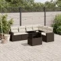 Juego de sofás de jardín 7 piezas con cojines ratán PE marrón by , Garden sets - Ref: Foro24-3267303, Price: 514,99 €, Discou...