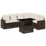 Juego de sofás de jardín 7 piezas con cojines ratán PE marrón by , Garden sets - Ref: Foro24-3267303, Price: 514,99 €, Discou...