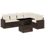 Juego de sofás de jardín 7 piezas con cojines ratán PE marrón by , Garden sets - Ref: Foro24-3267303, Price: 513,45 €, Discou...