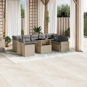 Juego de sofás jardín con cojines beige 10 pzas ratán sintético by , Garden sets - Ref: Foro24-3267479, Price: 651,27 €, Disc...