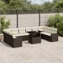 Set de sofás de jardín 11 pzas cojines ratán sintético marrón by , Garden sets - Ref: Foro24-3267523, Price: 758,40 €, Discou...