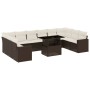 Set de sofás de jardín 11 pzas cojines ratán sintético marrón by , Garden sets - Ref: Foro24-3267523, Price: 770,44 €, Discou...