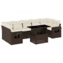 Set sofás de jardín 8 piezas y cojines ratán sintético marrón by , Garden sets - Ref: Foro24-3267783, Price: 601,87 €, Discou...