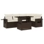 Set sofás de jardín 6 piezas y cojines ratán sintético marrón by , Garden sets - Ref: Foro24-3267893, Price: 464,65 €, Discou...