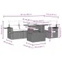 Set sofás de jardín 6 piezas y cojines ratán sintético marrón by , Garden sets - Ref: Foro24-3267893, Price: 464,65 €, Discou...