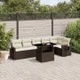 Juego de sofás de jardín 7 piezas con cojines ratán PE marrón von , Gartensets - Ref: Foro24-3267923, Preis: 521,00 €, Rabatt: %
